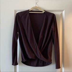 Lululemon top with cross detail